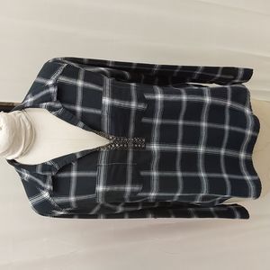 Plaid Top Sz M